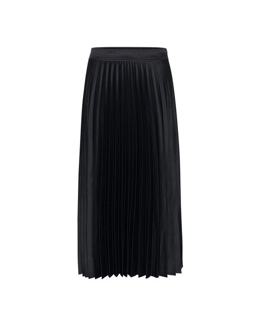 Part Two Rokken ,Blauw ,Donkerblauwe Geplooide Rok in het Black
