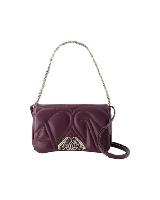 Alexander McQueen Purple Shoulder Bags