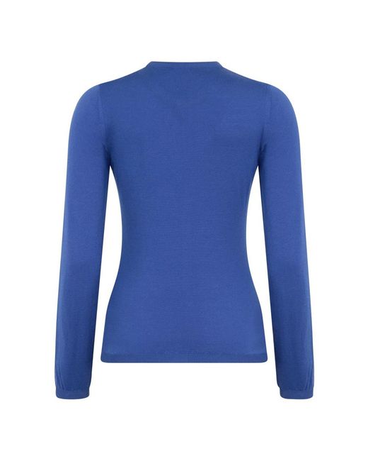 Malo Truien & Vesten ,Blauw ,Wol Fitted Button Cardigan in het Blue