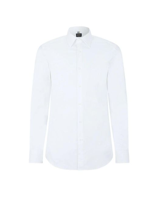 HUGO White Formal Shirts for men