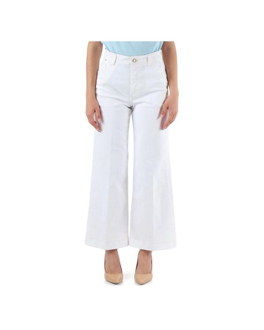 Guess White Wide Trousers