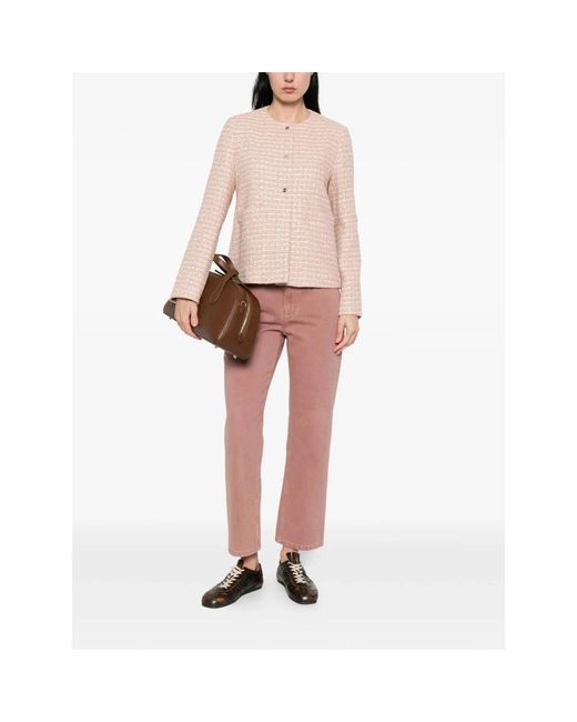 Herno Pink Tweed Jackets