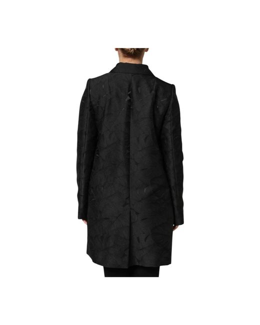 Dolce & Gabbana Black Single-Breasted Coats