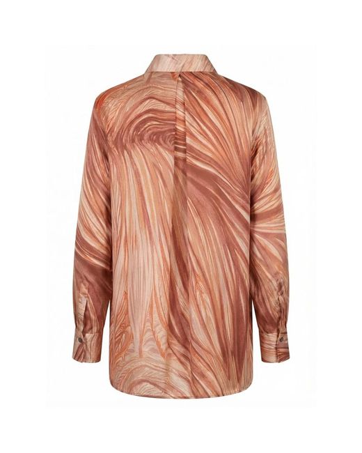 Kiton Overhemden ,Bruin ,Camicia in het Pink