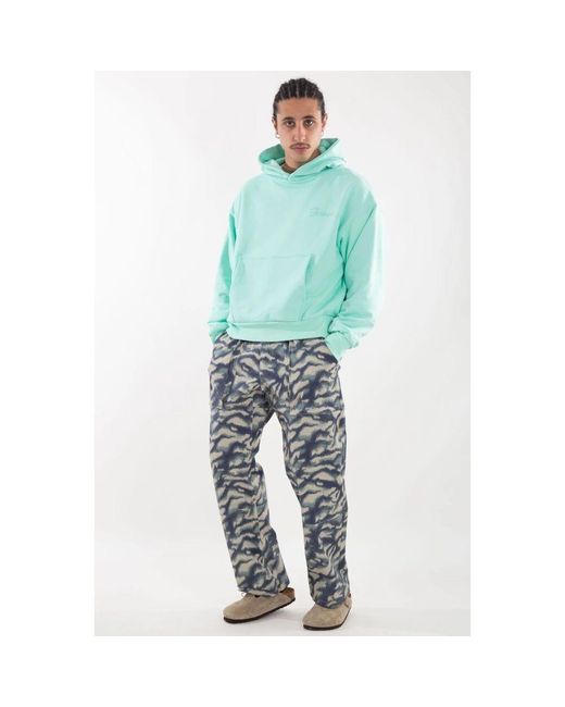 GARMENT WORKSHOP Doppel Layer Embro Hoodie in Green für Herren