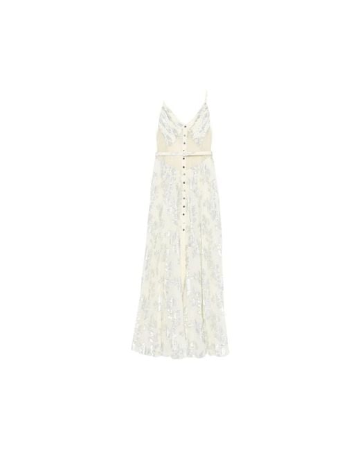 Self-Portrait White Maxi Dresses