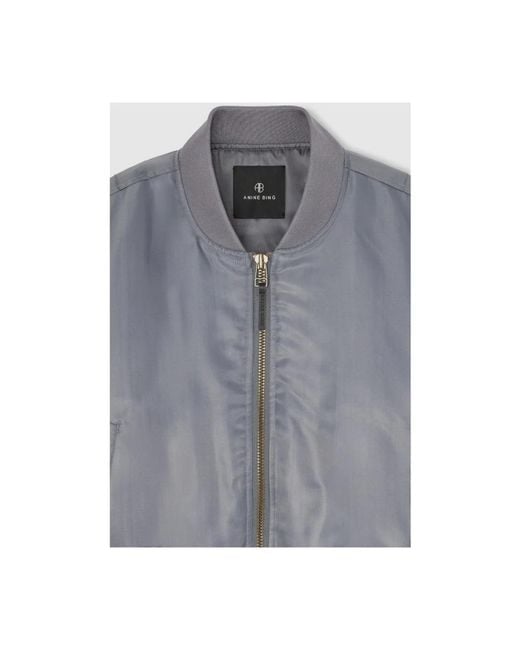 Anine Bing Gray Bomber Jackets