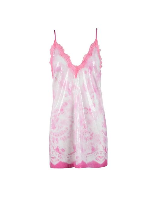 MSGM Kleedjes ,Roze ,Polyester Damesjurk Van Polyester in het Pink