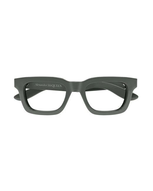 Alexander McQueen Green Glasses for men