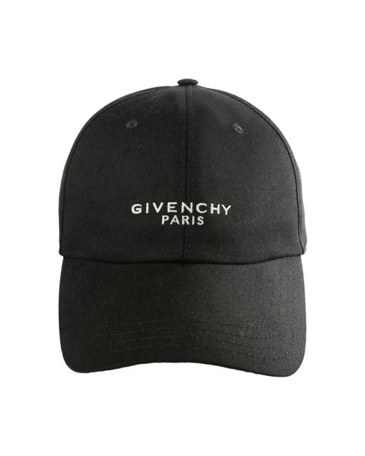 Givenchy Accessoires ,Zwart ,Katoen Gebogen Pet in het Black voor heren