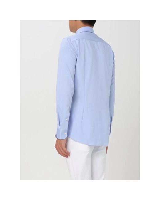 HUGO Blau Gestricktes Hemd Für Männer in Blue für Herren