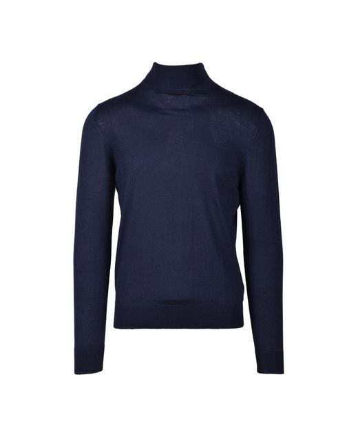Wild Cashmere Truien & Vesten ,Blauw ,Kasjmier Zijde Kasjmier Trui in het Blue voor heren