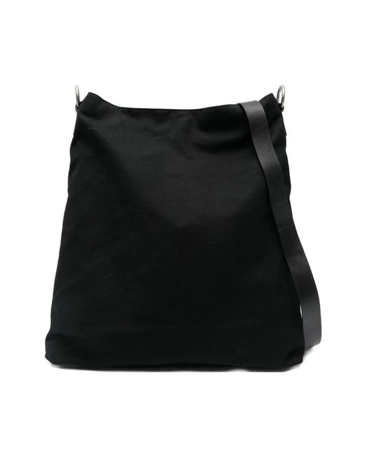Dries Van Noten Zwarte Canvas Bum Bag Met Leren Band in het Black voor heren