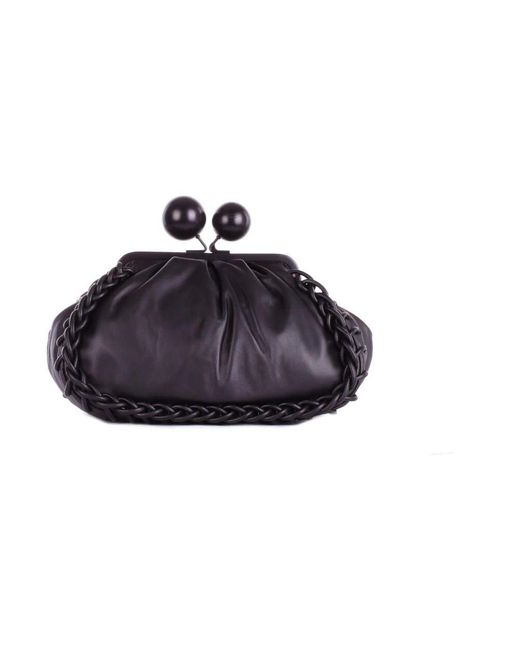 Weekend by Maxmara Blue Schwarze Umhängetasche Mit Abnehmbarem Riemen