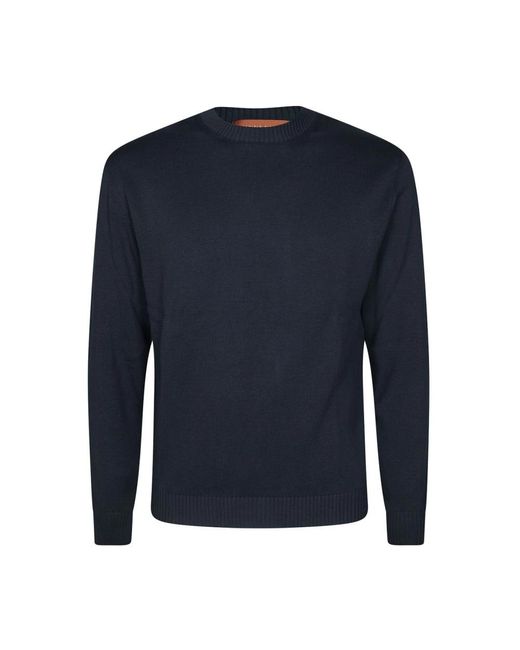 Round-Neck Knitwear Daniele Fiesoli de hombre de color Blue