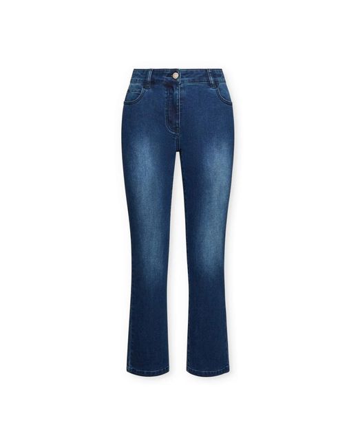 Elena Miro Blue 5-Pocket-Jeans, Kick Flare, „Florence“