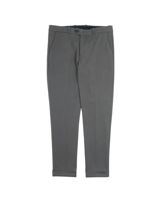 Rrd Gray Cropped Trousers for men