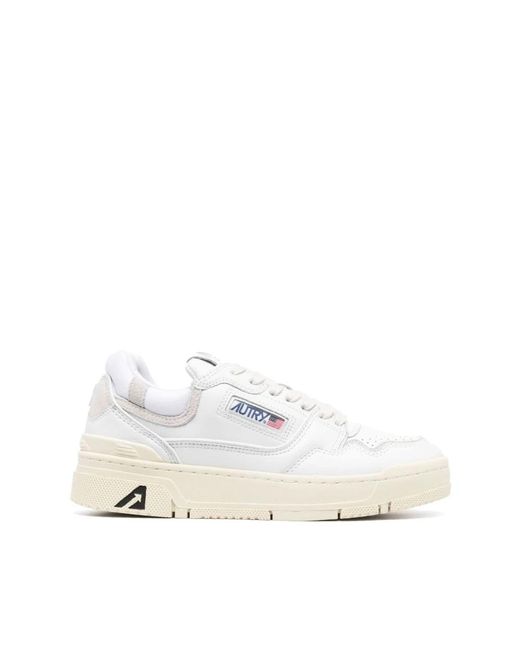 Autry White Klassische Sneakers