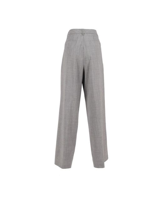 Fabiana Filippi Gray Wide Trousers