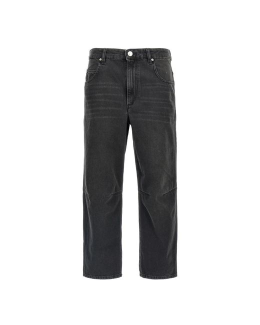 Isabel Marant Gray Straight Fit Jeans