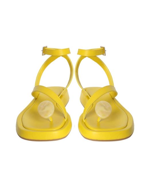 Gia Borghini Yellow Flat Sandals
