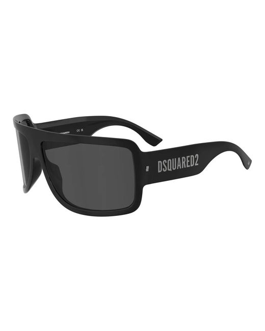 DSquared² Accessoires ,Zwart ,Shield Zonnebril in het Black voor heren
