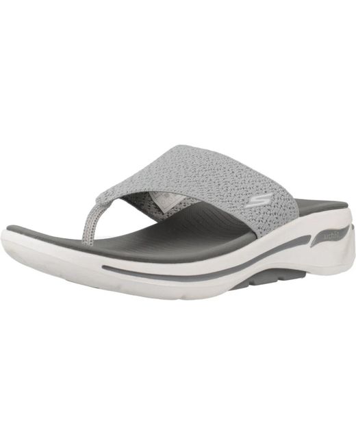 Shoes > flip flops & sliders > flip flops Skechers en coloris Gray