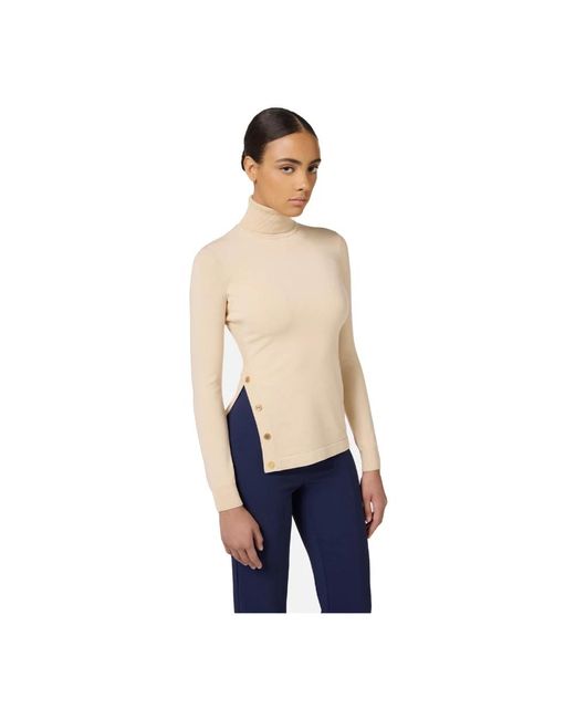 Elisabetta Franchi Natural Turtlenecks