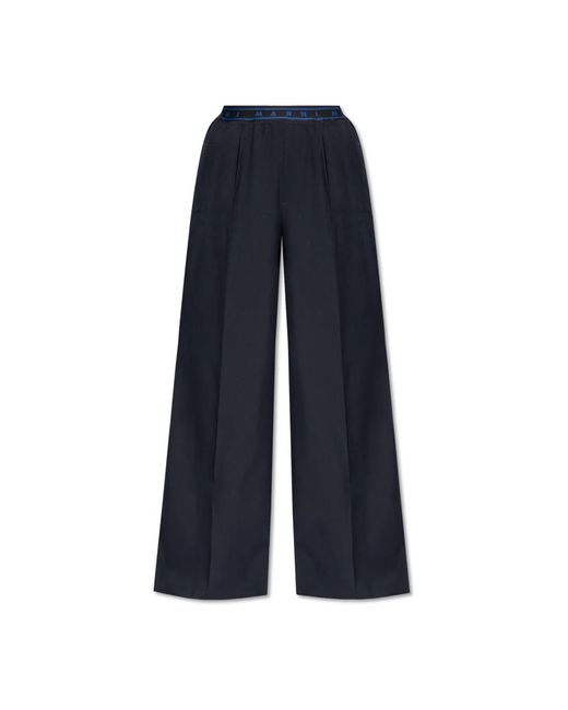 Wide Trousers di Marni in Blue