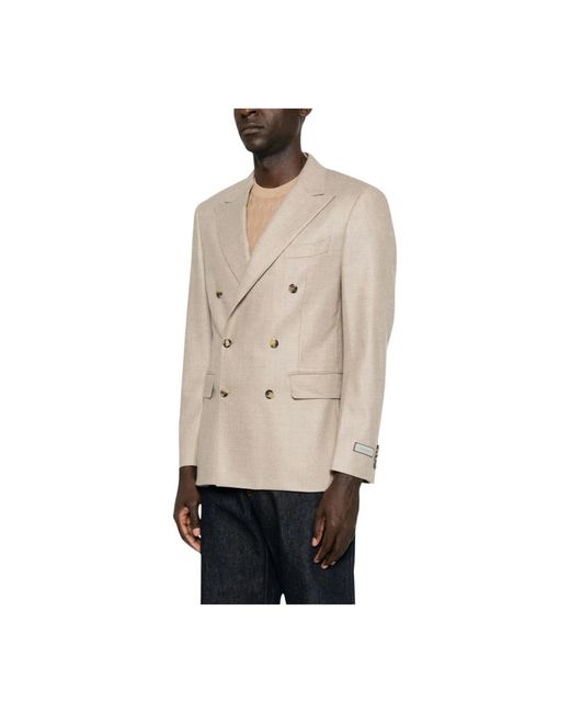 Canali Jassen ,Blazers in het Natural voor heren