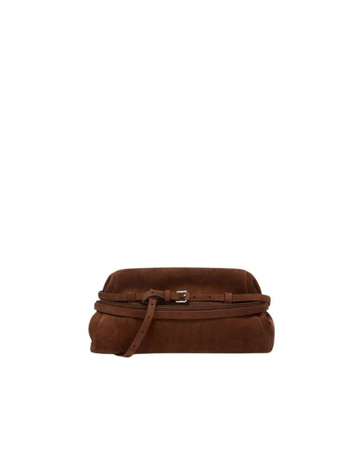 Moschino Brown Clutches