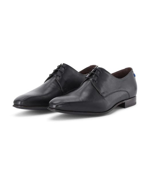 van Bommel Black Laced Shoes for men