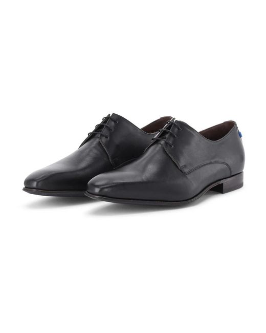 van Bommel Black Laced Shoes for men