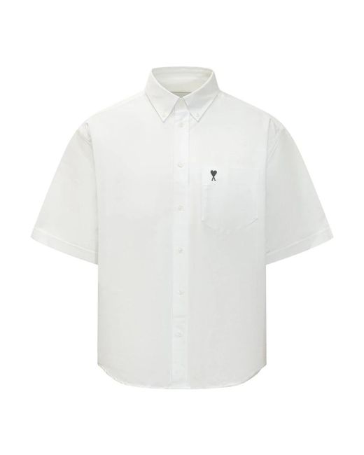 AMI White Short Sleeve Shirts for men