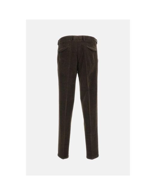 BRIGLIA Black Slim-Fit Trousers for men