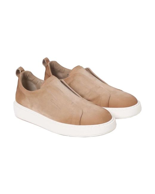 Santoni Brown Loafers for men