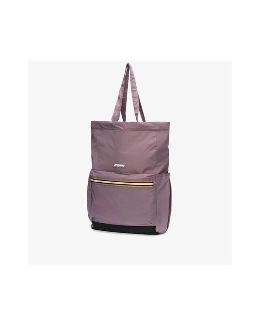 K-Way Purple Stilvolle tasche für den alltag,stilvolle faltbare tasche