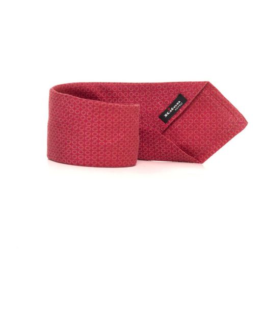 Ties Kiton de hombre de color Red