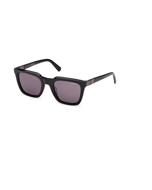 Guess Eckige Sonnenbrille in Metallic für Herren