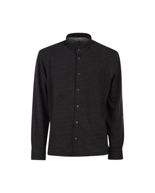 Brunello Cucinelli Black Casual Shirts for men