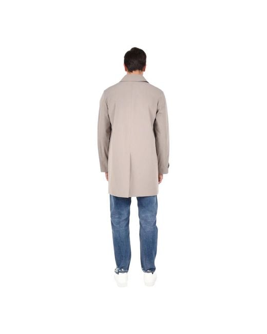 Drumohr Natural Single-Breasted Coats for men