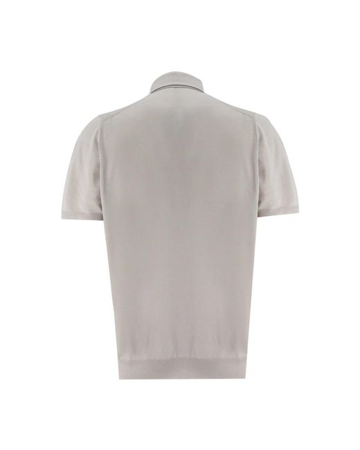 Kiton Gray Polo Shirts for men