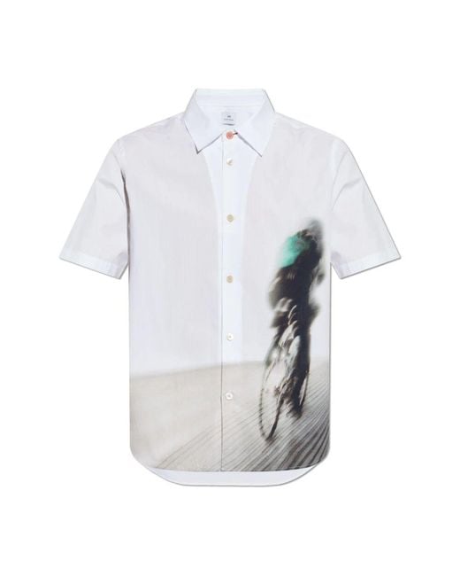 Paul Smith Kurzärmeliges Hemd in Blue für Herren