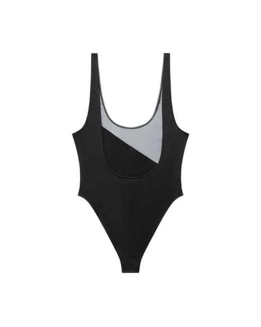 One-Piece Versace de color Black