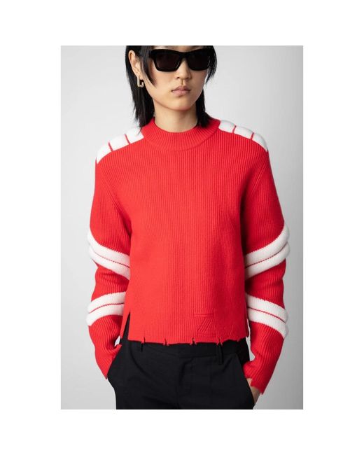 Zadig & Voltaire Red Georgia Sweater