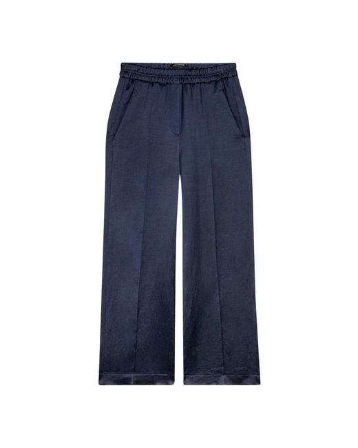Luisa Cerano Blue Cropped Trousers