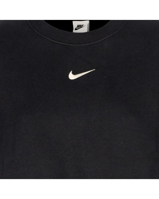 Nike Black Schwarz/weiß oversized crewneck sweatshirt