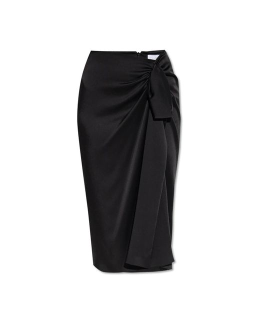 Stella McCartney Rokken ,Zwart ,Rok Met Strikdetail in het Black