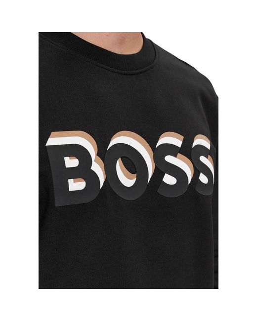 Boss Soleri 07 sweatshirt in Black für Herren