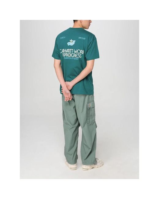Wide Trousers Carhartt de hombre de color Green